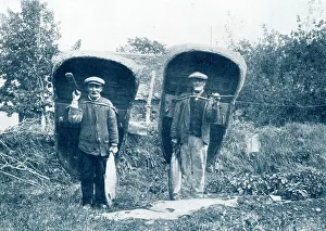 Images Dated 7th March 2019: Welsh coracle fishermen, Kilgerran, Pembrokeshire