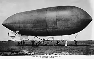 Cardiff Prints: The Welsh Dirigible Willows II Airship - Cardiff, Wales, UK