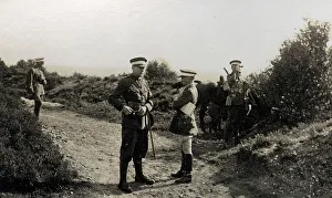 Manoeuvre Prints: The Welsh Guards on manoeuvres near Pirbright