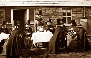 Welsh ladies in traditional costume