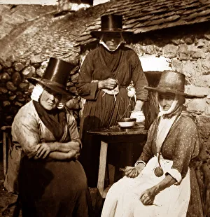 Welsh ladies in traditional costume