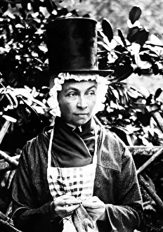 Welsh lady in traditional dress, Victorian period