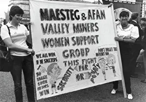 Protesters Prints: Welsh miners wives banner