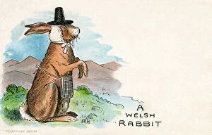 Anthropomorphic Gallery: A Welsh Rabbit (Rarebit?) complete with traditional costume