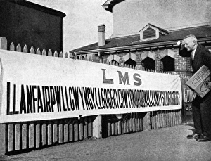 Puzzled Collection: Welsh train station, 1933