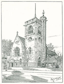 Messrs Collection: Welwyn Church Proposed New Tower
