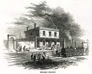 Platforms Prints: Wendon (Audley End) railway station, Wendon, Essex