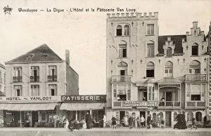Images Dated 1st December 2011: Wenduine - La Digue - L Hotel et la Patisserie Van Looy