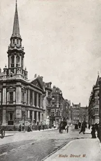 Wesleyan Prints: Wesleyan Chapel, Hinde Street, Marylebone, London