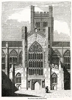 Images Dated 28th February 2019: West front of Bath Abbey Church