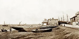 Whitstable Prints: West Beach, Whitstable early 1900's