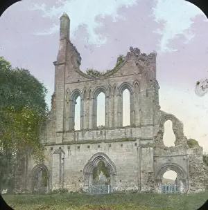 The West front of Byland Abbey, Ryedale, North Yorkshire