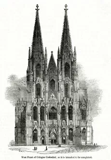 West front of Cologne Cathedral, Germany