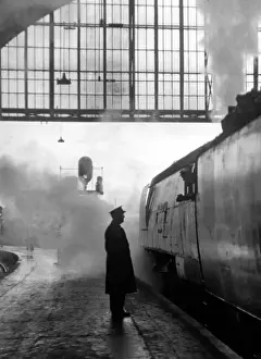West Country engine at Brighton Station, Sussex