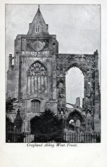 Monastic Prints: The West front of Croyland Abbey