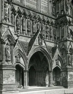 West Front, Salisbury Cathedral, Wiltshire, England