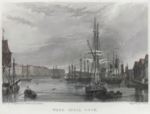 Harbours Prints: West India Dock 1825