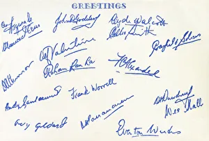 1957 Collection: West Indies Cricket Team - 1957 Tour - Signatures