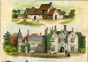 Birling Prints: West Kent Kennels At Otford, Kent and Birling Manor