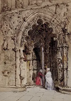 Lichfield Prints: West Porch, Lichfield Cathedral