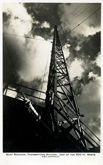 Transmission Prints: West Regional Transmitting Station - One of the 500ft. masts