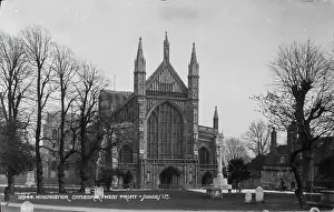 Stonework Prints: West Front of Winchester Cathedral
