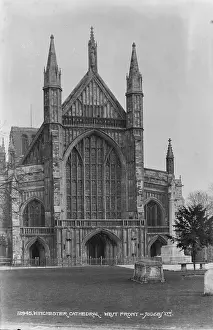 Stonework Prints: West Front of Winchester Cathedral