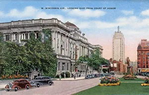 Balustrade Prints: West Wisconsin Avenue (looking east from Court of Honor)