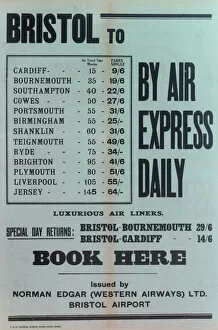Images Dated 25th May 2012: Western Airways Poster