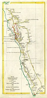 Geographical Prints: Western Australia - Route of The Dettlers Expedition ?