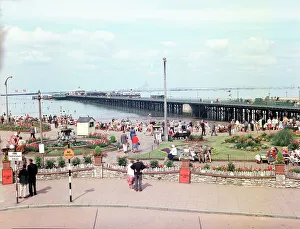 Ryde Prints: Western Gardens and pier, Ryde, Isle of Wight