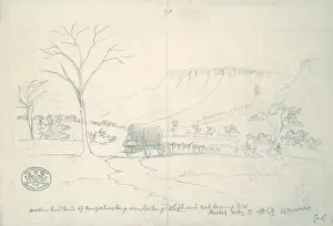 John Thomas Baines Prints: Western headland of Magaliesberg