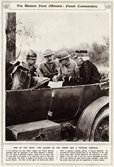 Commanders Prints: The Western Front Offensive: French Commanders