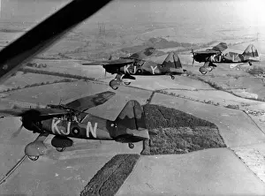 Three Westland Lysanders over Salisbury Plain in 1939