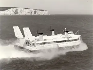 Hovercraft Prints: Westland SRN4 hovercraft of Seaspeed