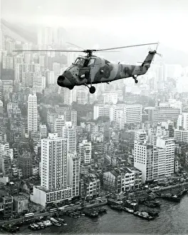 Squadron Prints: Westland Wessex HC2, XT678, of No28 Squadron RAF Kai Tak?