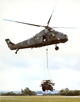 Lifting Prints: Westland Wessex HC2, XV723, air lifting a Rapier launche?