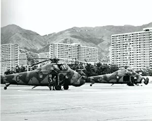 Westland Wessex HC2s, XR527 and XR588, of No28 Squadron ?