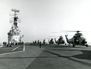 Westland Wessex helicopters on the deck of an aircraft c?