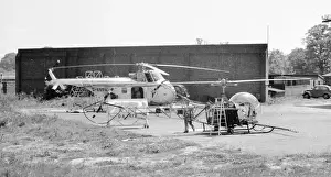 1969 Prints: Westland Whirlwind Series 1 G-ANFH and Bell 47B-3 G-AKFN