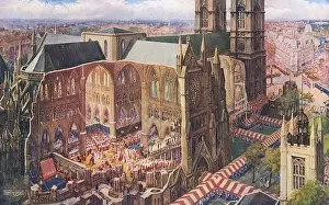 Away Prints: Westminster Abbey cut-away during Coronation 1937