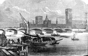 Images Dated 24th February 2005: Westminster Bridge, London, 1855