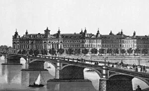 Westminster Collection: Westminster Bridge and St Thomas Hospital, London