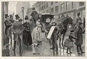 Rainy Prints: Wet day in Piccadilly, Central London