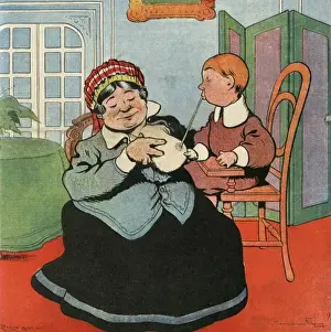 Hygiene Prints: Wet-Nurse with Straw