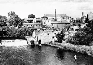 Wharfe Prints: Wetherby River Wharfe early 1900s