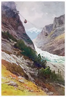 Suspended Prints: Wetterhorn Cable Car