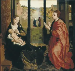 Hermitage Prints: WEYDEN, Rogier van der (1400-1464). St Luke