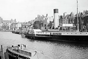 Weymouth Prints: Weymouth paddle steamer, early 1900s