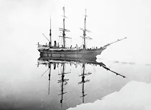Melville Prints: A whaling ship in Melville Bay, Greenland, Victorian period